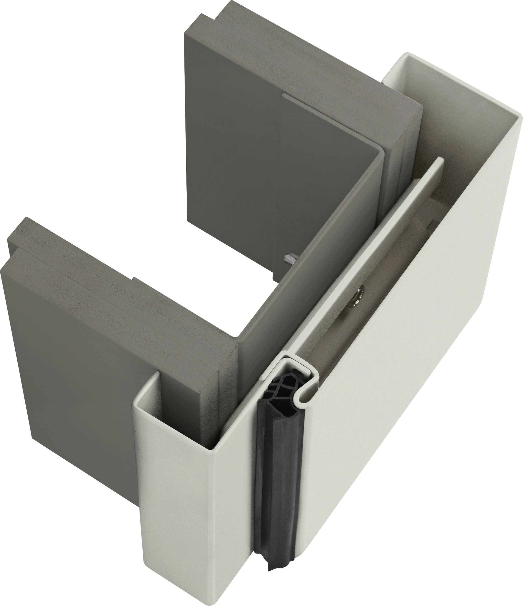 EcoStar Stahlumfassungszarge 2-schalig 87,5 x 200 cm MW 150 cm links/rechts