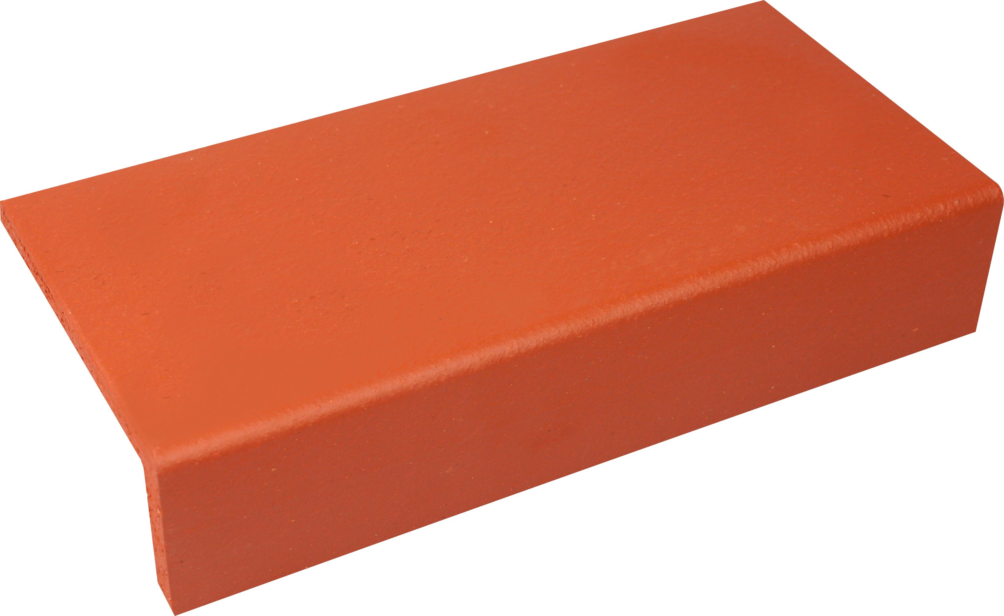 Längsschenkel Spaltplatte 24 x 11,5 x 5,2 cm rot-natur