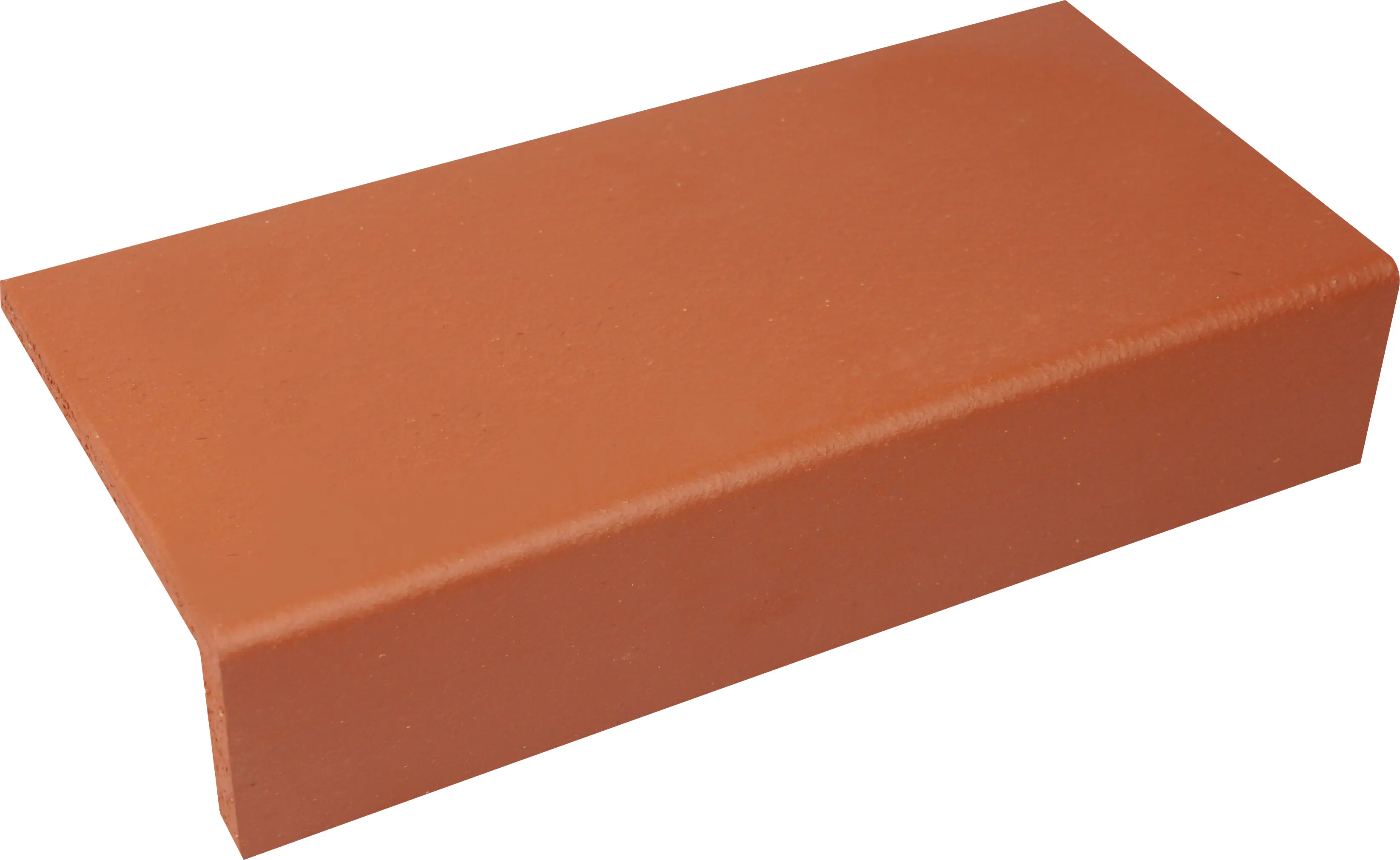 Längsschenkel Spaltplatte 24 x 11,5 x 5,2 cm rot-natur