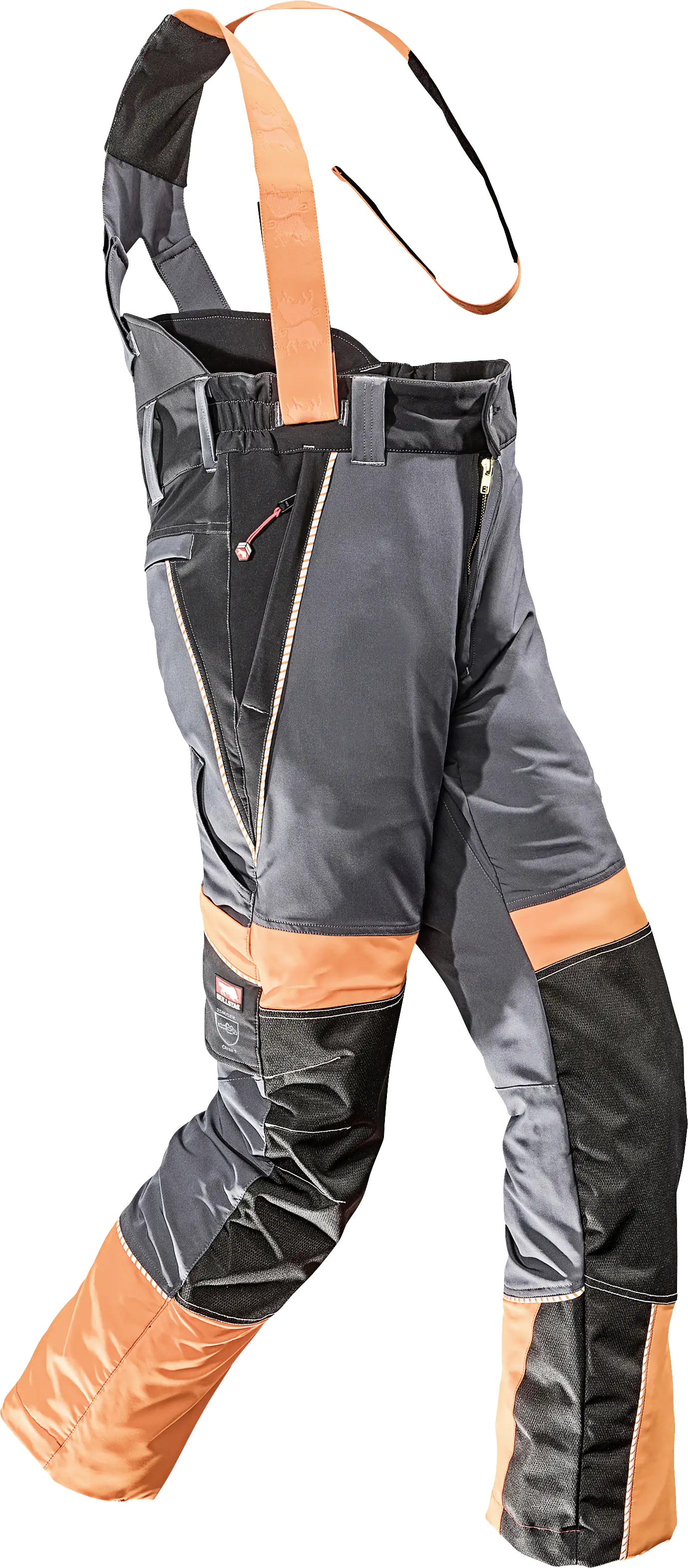 Bullstar Schnittschutz-Hose PROXIMO mit Hosenträger anthrazit/orange
