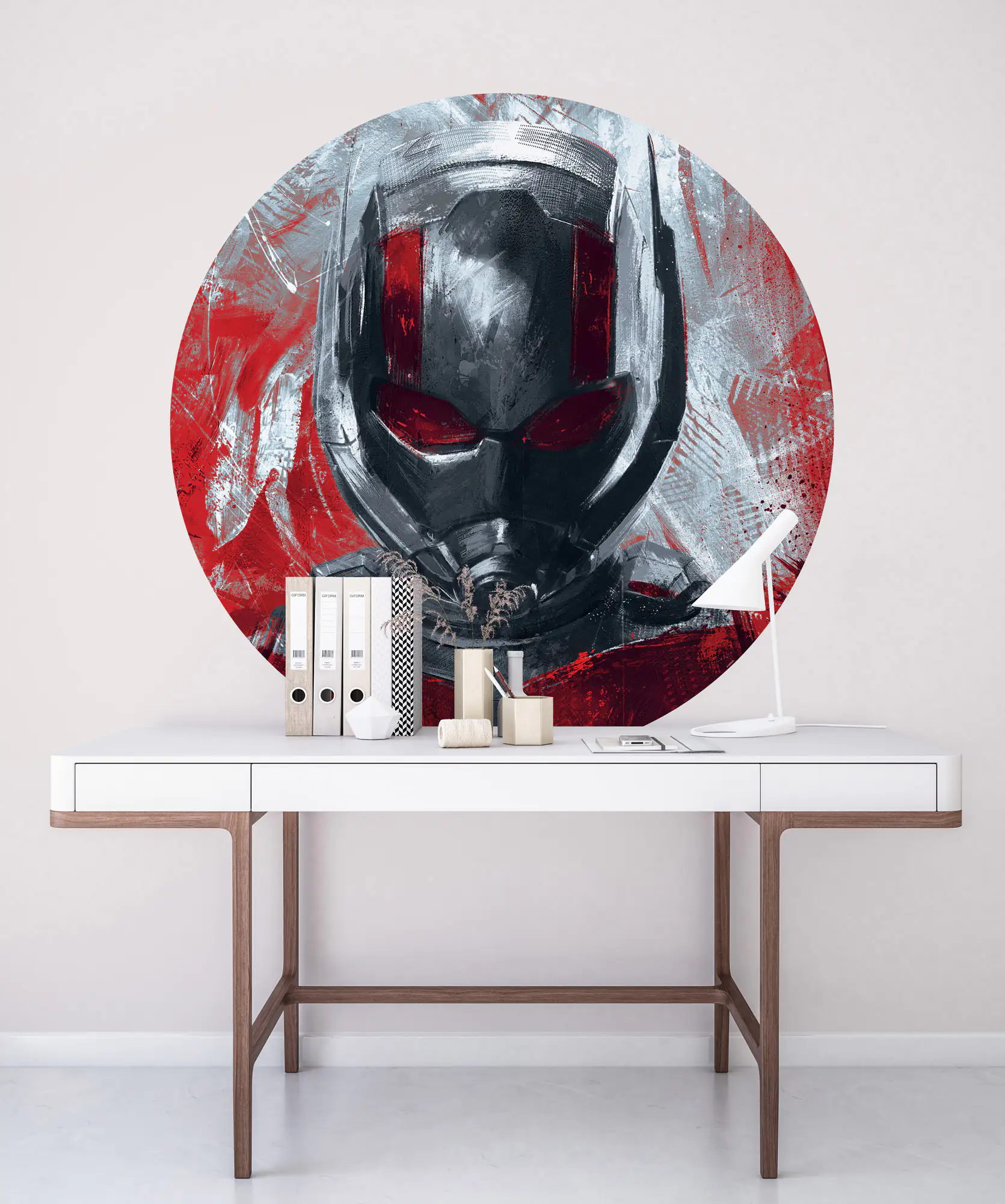 4055065180491_1 Komar Vlies Fototapete Dot Aveng Paint Ant-Man Ø 128 cm, selbstklebend