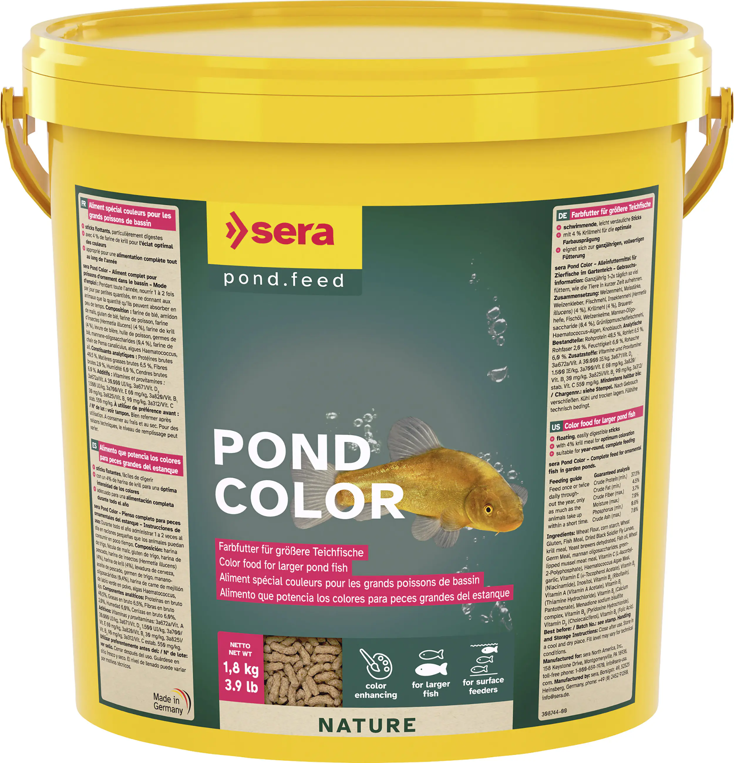 Sera Pond Fischfutter Teich Color 10 L