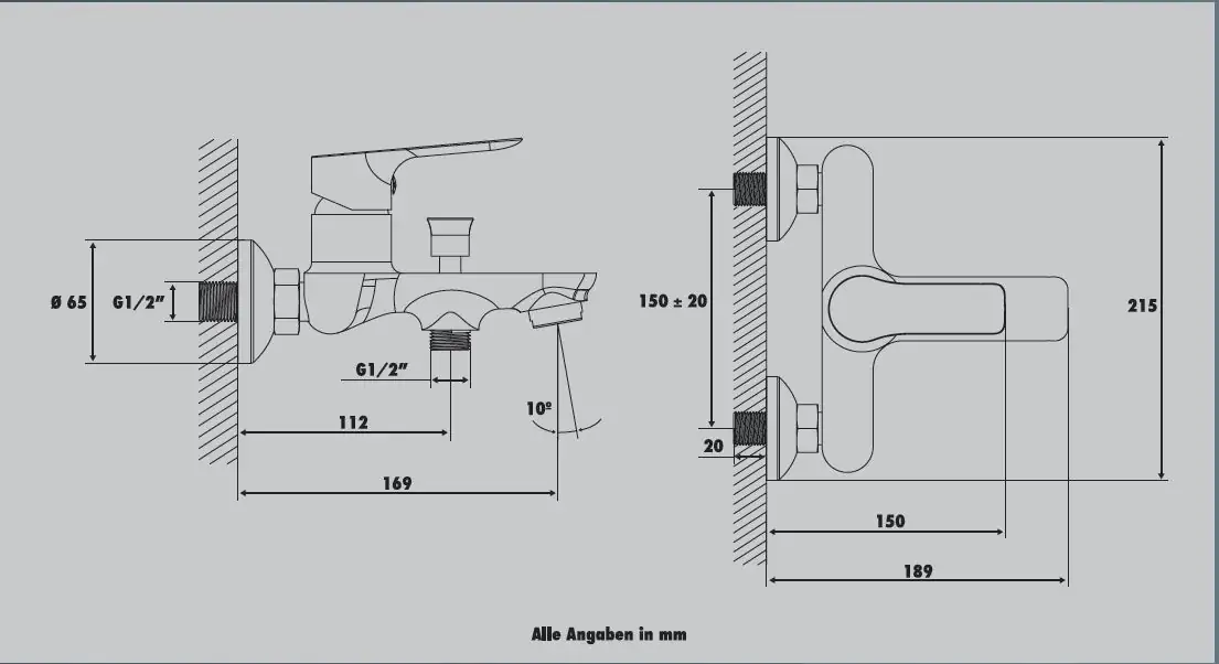Primaster Badewannenarmatur Nürnberg verchromt Primaster Badewannenarmatur Nürnberg verchromt