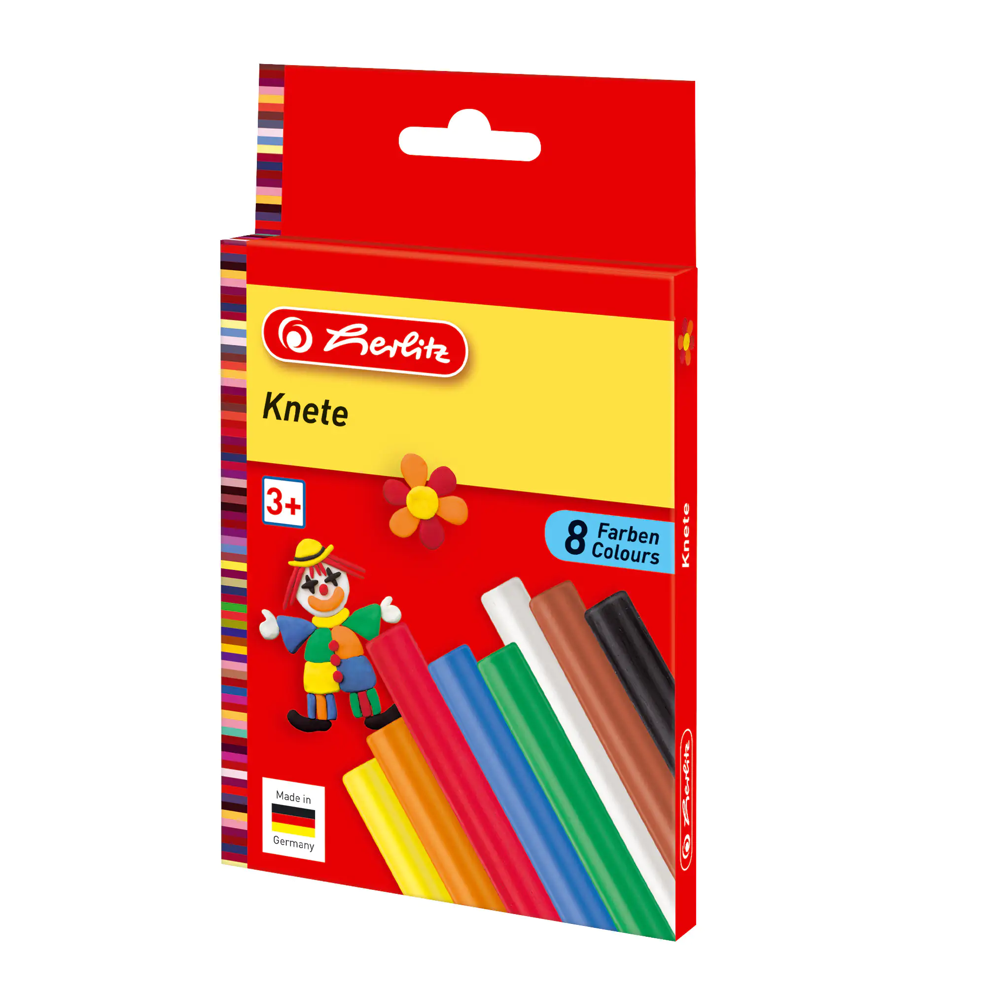herlitz Knete 8 Stangen farbig