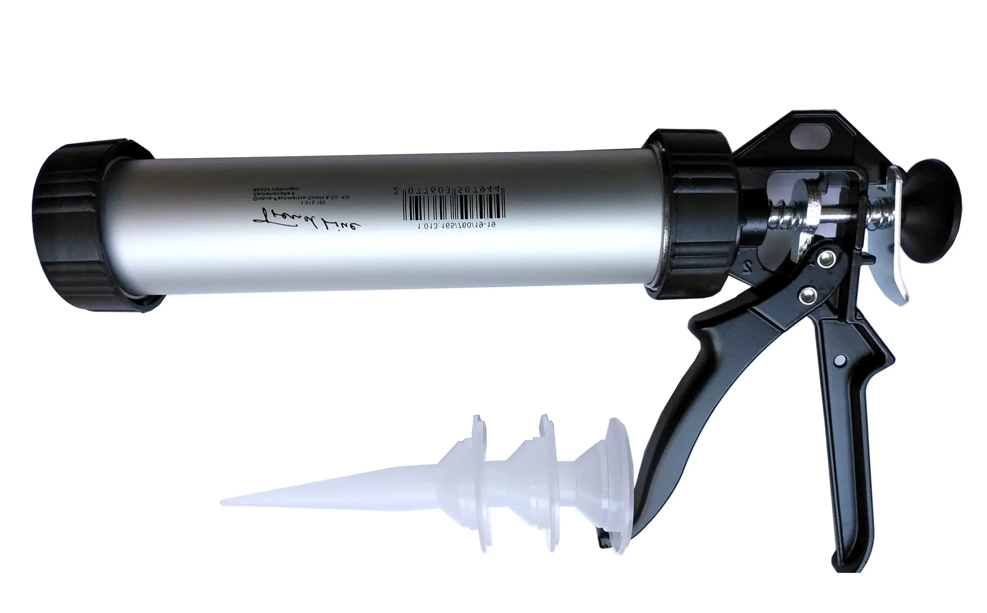 TrendLine Kartuschenpresse Aluminium 310 ml silber-schwarz mit Schnellspannhebel