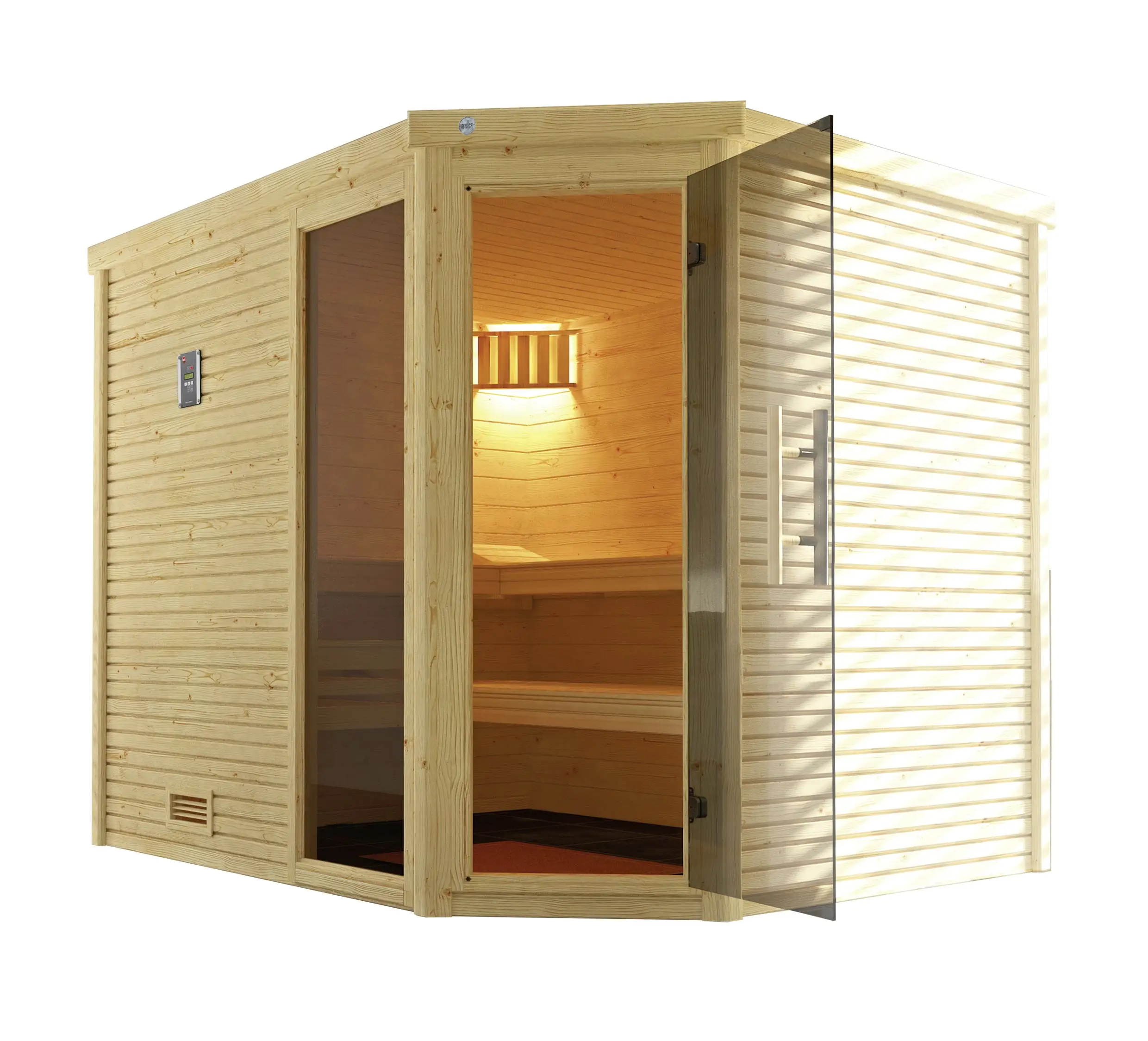 Weka Design-Sauna CUBILIS Gr. 3 Sparset 7,5 kw BioS