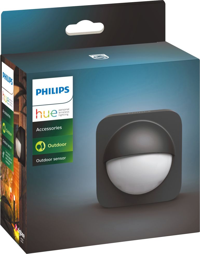 Philips Hue Bewegungsmelder Outdoor schwarz batteriebetrieben IP54