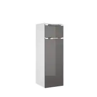 Pelipal Highboard Trentino Beimöbel Glas grau, weiß glanz