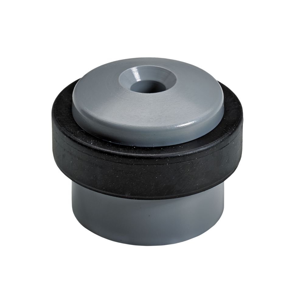 Hettich Türstopper 30,0 x 29/35 mm grau/schwarz - 2 Stück