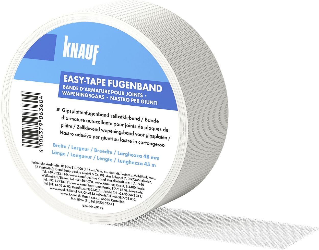 Knauf GipsfaserFugenband easytape 45 m x 48 mm kaufen Globus Baumarkt
