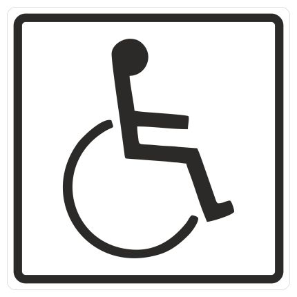 Germany product data sample: Hermann Schütz Türschild Behinderten-Symbol 100x100mm