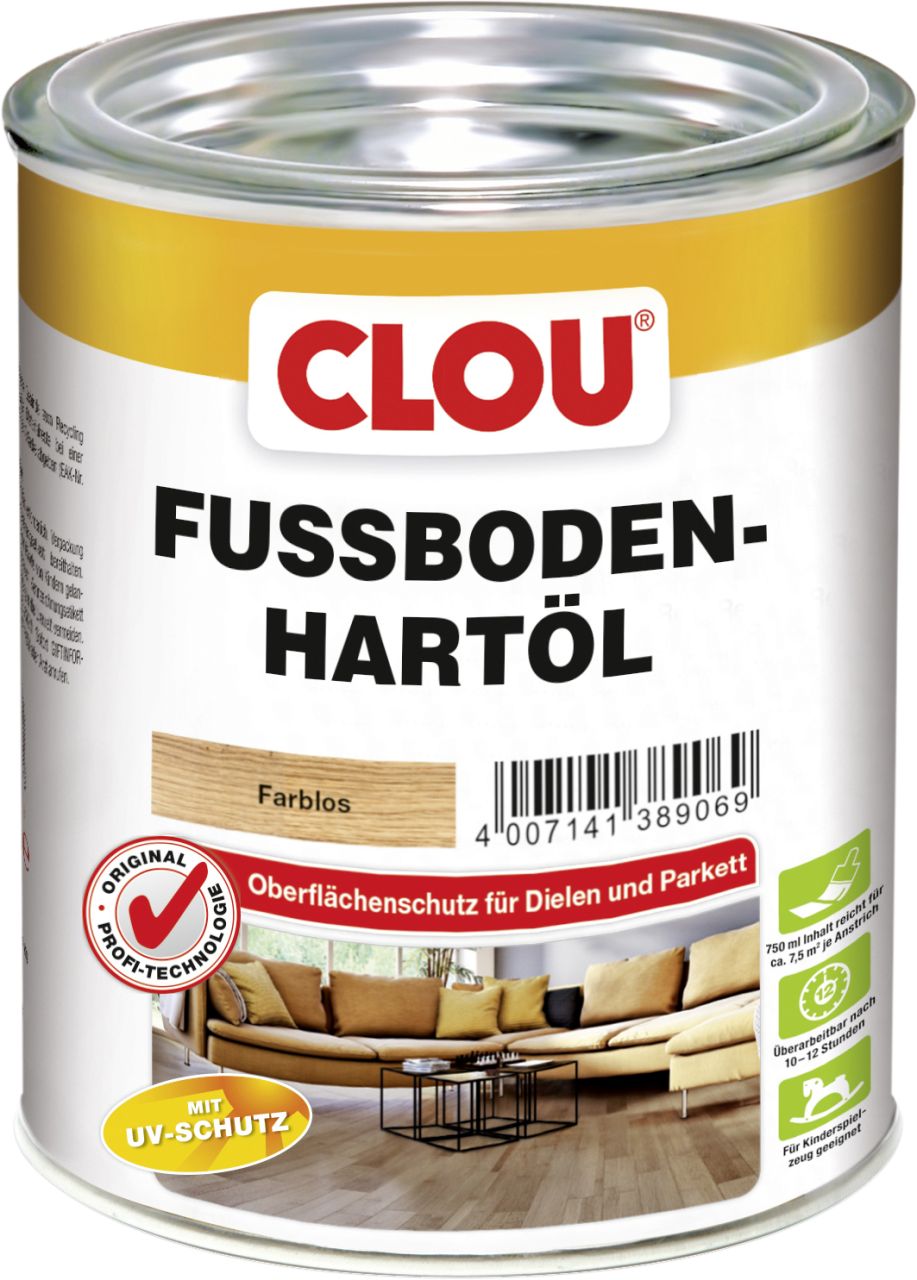 Clou Fußboden Hartöl 750 ml farblos GLO765152950