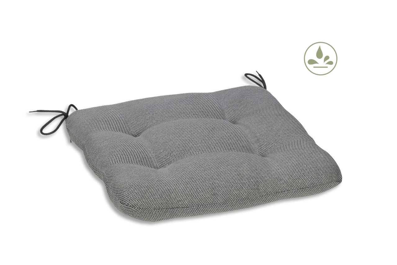 GO-DE Sitzkissen Carina 38 cm x 38 cm x 5 cm, grau