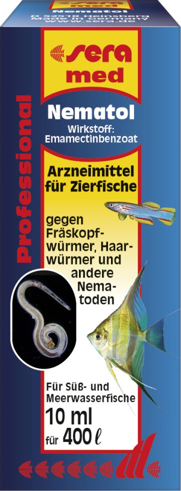 Sera med Arzneimittel für Fische Professional Nematol 10 ml GLO689500339