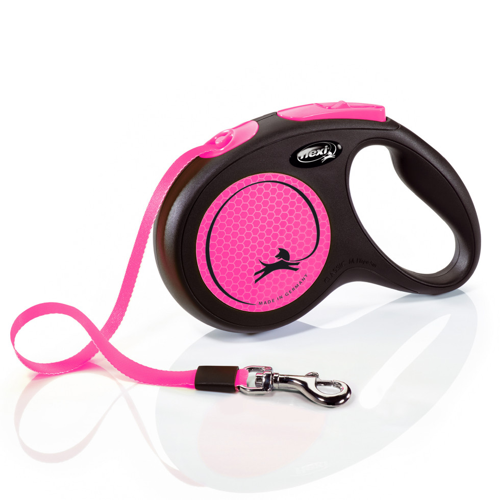 Flexi Hundeleine New Neon Gurt M neonpink