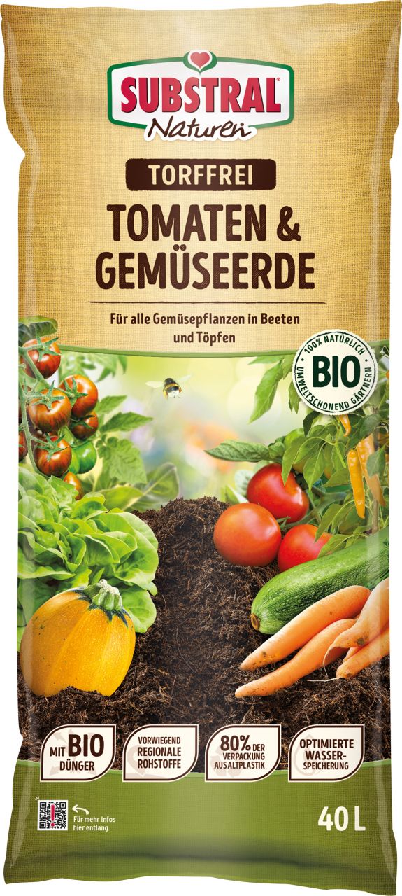 Substral Naturen Tomaten & Gemüse Erde 40 L GLO688100760