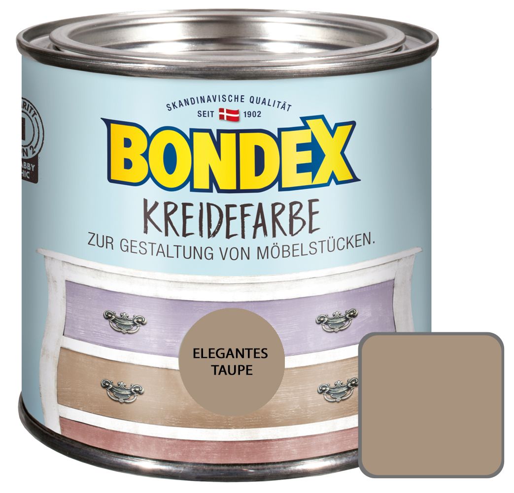 Bondex Kreidefarbe 500 ml elegantes taupe GLO765053903
