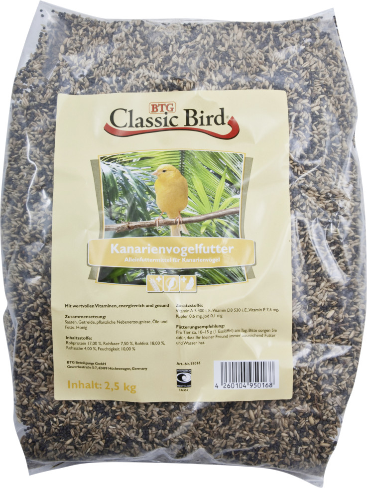 Classic Bird Kanarienfutter 2,5 kg GLO629101105