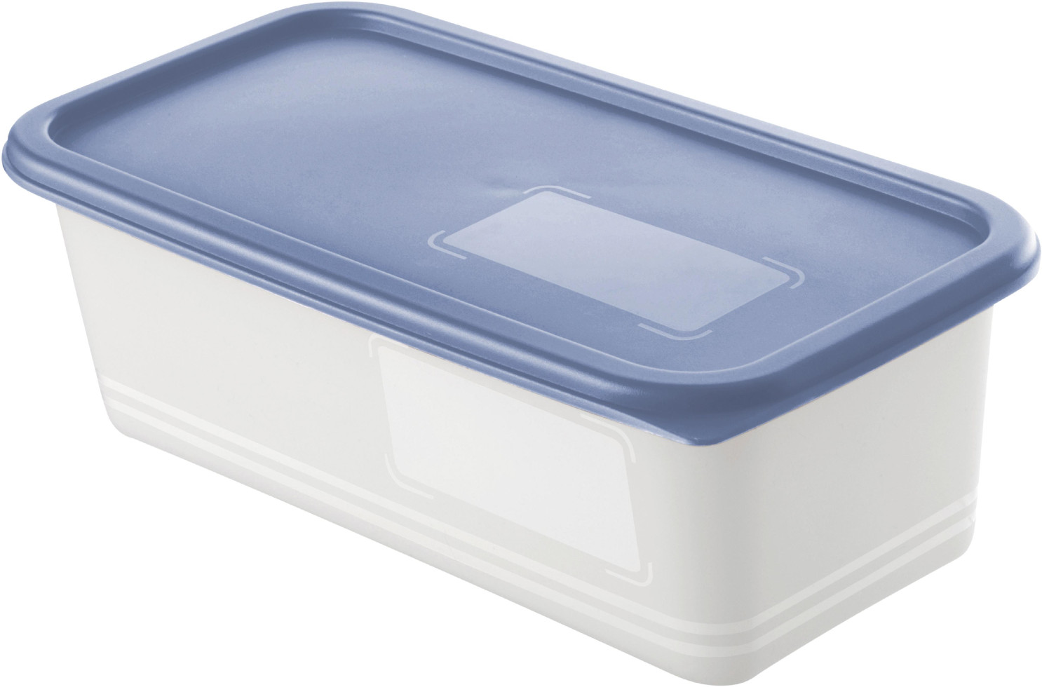 Rotho Gefrierdosen-Set Domino 3 x 1,2 l horizon blau