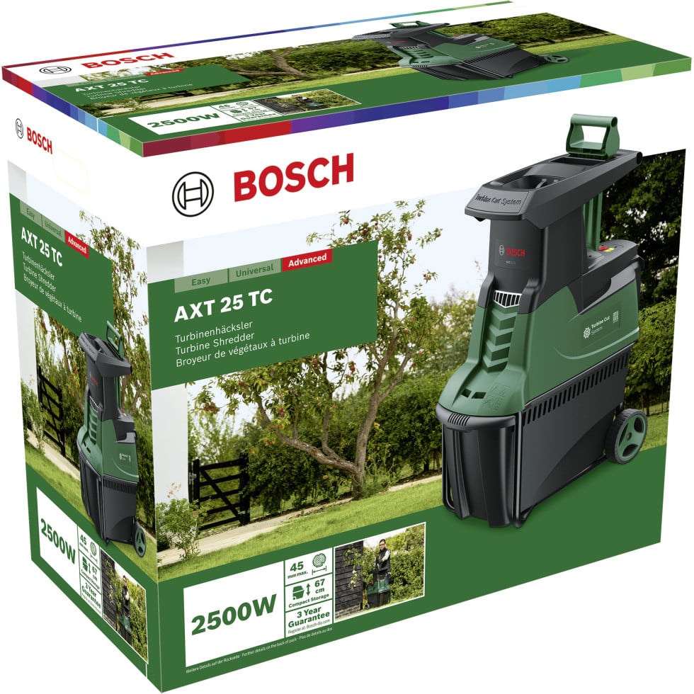 Bosch Häcksler AXT 25 TC 2500 Watt kaufen Globus Baumarkt