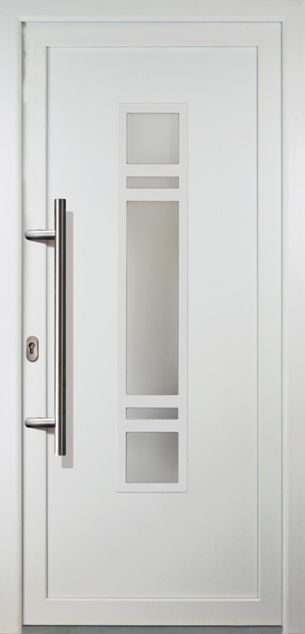 Haustür Signum PVC Modell C 24 108 x 208 cm, weiß, DIN links