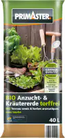 Primaster Bio Kräuter- & Anzucht Erde torffrei 40 L
