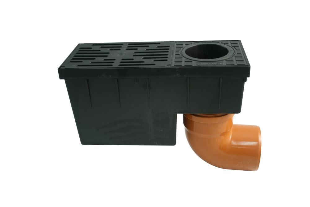 Marley Regensinkkasten mit Laubfangkorb mit Laubfangkorb, für Fallrohr 75-110, schwarz GLO782144833