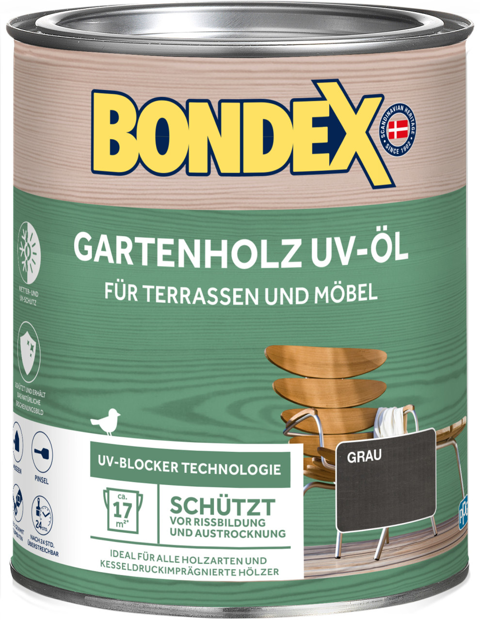 Bondex Holz Öl UV 750 ml grau GLO765152675