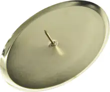 Kaemingk Metall-Adventskerzenhalter Ø 6 cm hellgold - 4 Stück