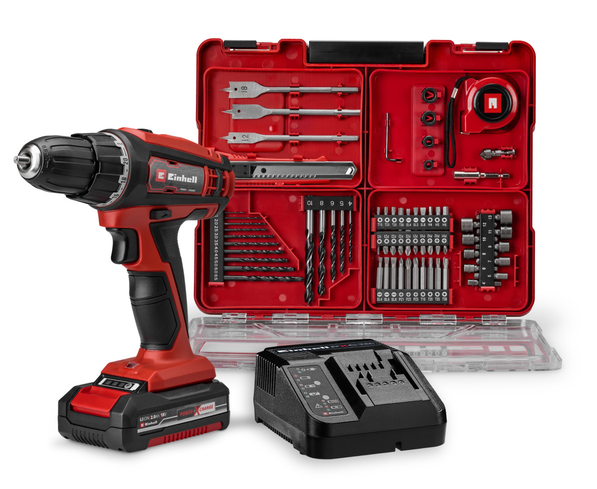 Einhell Akku-Bohrschrauber Mobile Werkstatt TC-AS 18 Li Set inkl. Akku ...