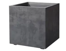 Deroma Pflanztopf Millenium Kunststoff anthrazit 49 cm