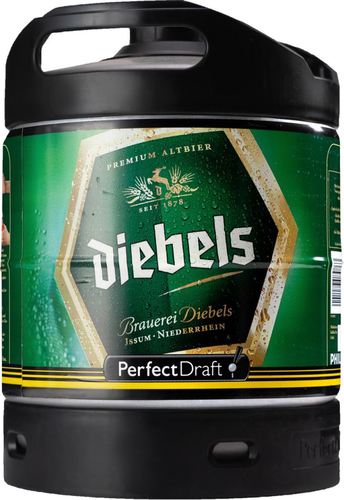 Diebels Alt Bier 1x 6 l Fass für Perfect Draft Bierzapfanlage kaufen ...