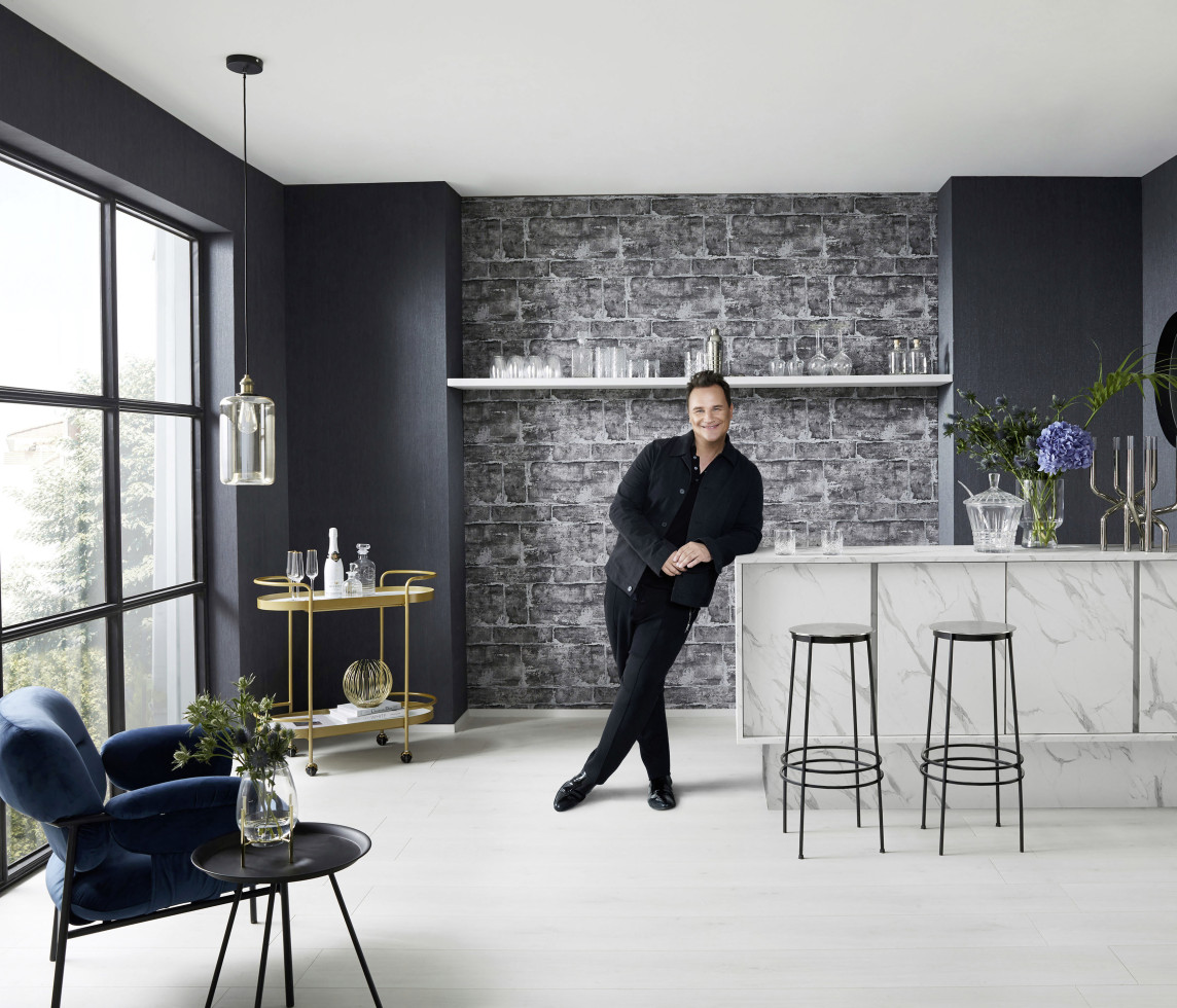 Guido Maria Kretschmer Vliestapete 10222-15 Fashion For Walls 3 stein schwarz 10,05 x 0,53