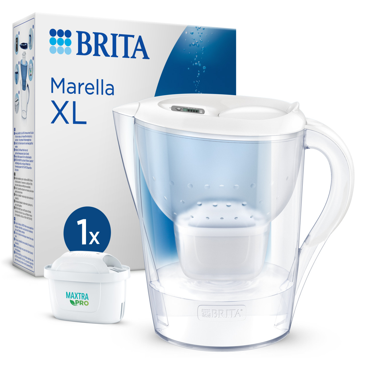 Brita Wasserfilter-Kanne Marella XXL weiß 3,5 l Füllmenge