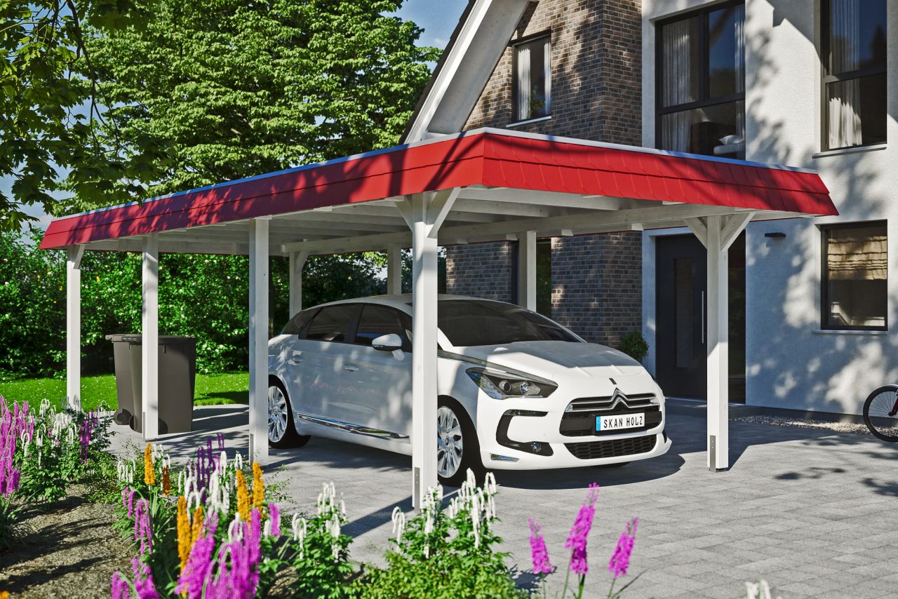 SkanHolz SKAN HOLZ Carport Wendland 362 x 870 cm mit Aluminiumdach GLO784205041
