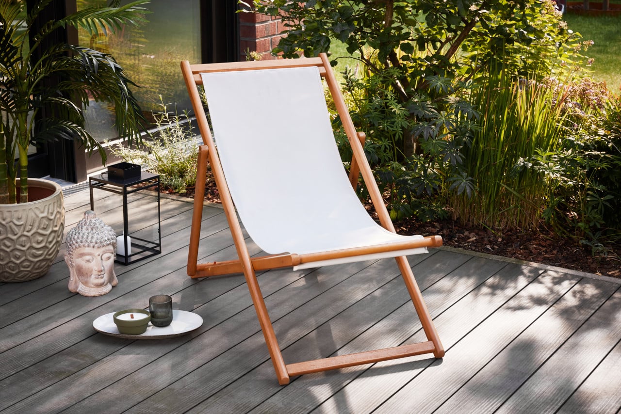 Primaster Gartenliegestuhl Karla beige