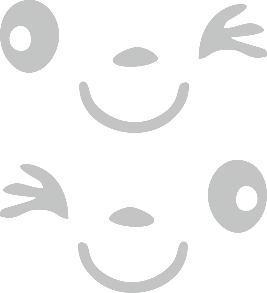 Hermann Schütz Aufkleber appliziert Happy Face