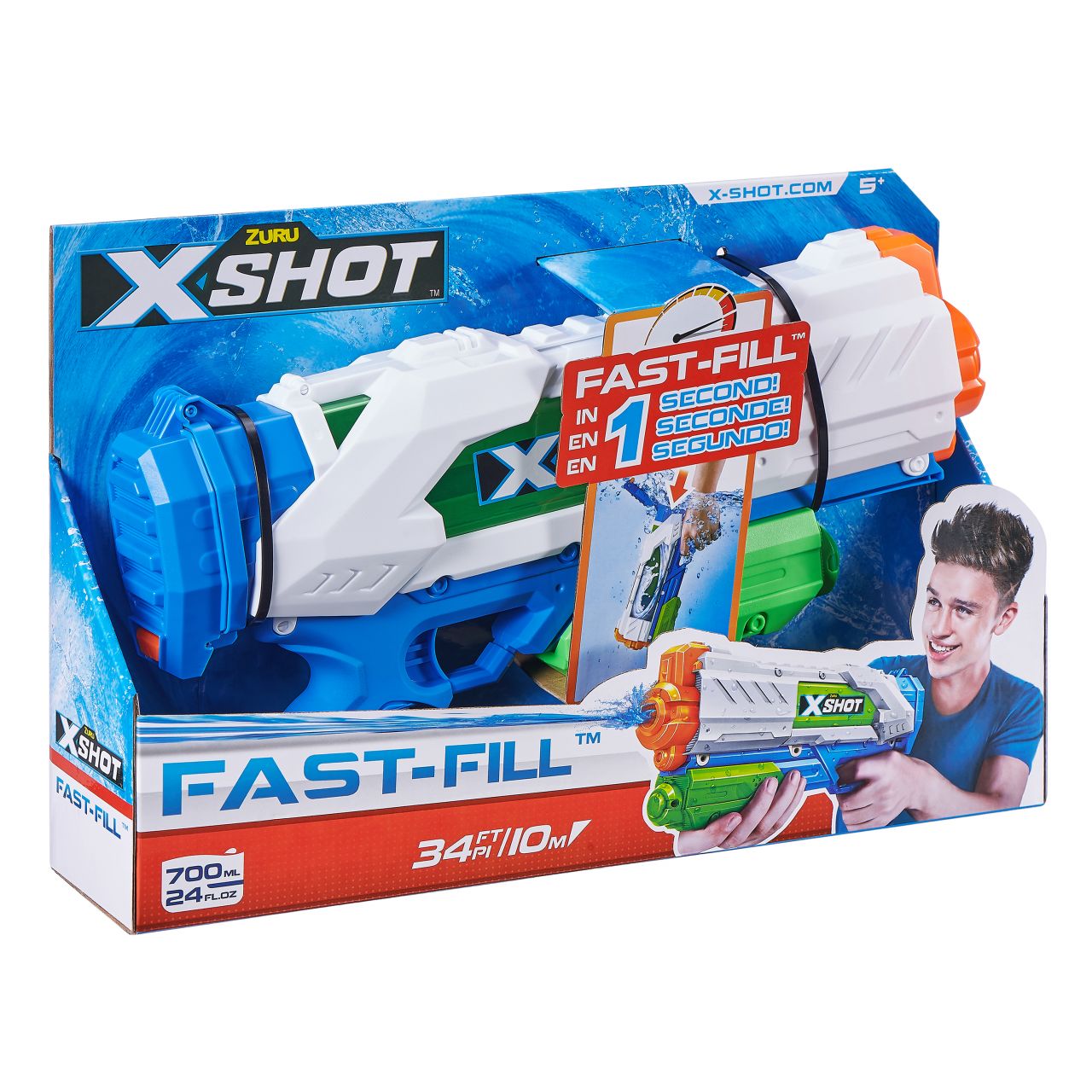Weitere Wasserpistole Fast Fill X-Shot 1x X-Shot Fast-Fill Wasserpistole GLO665600610