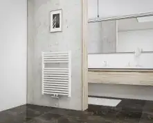 Schulte Badheizkörper München 77,5 x 60 cm weiß 532 Watt Anschluss mittig