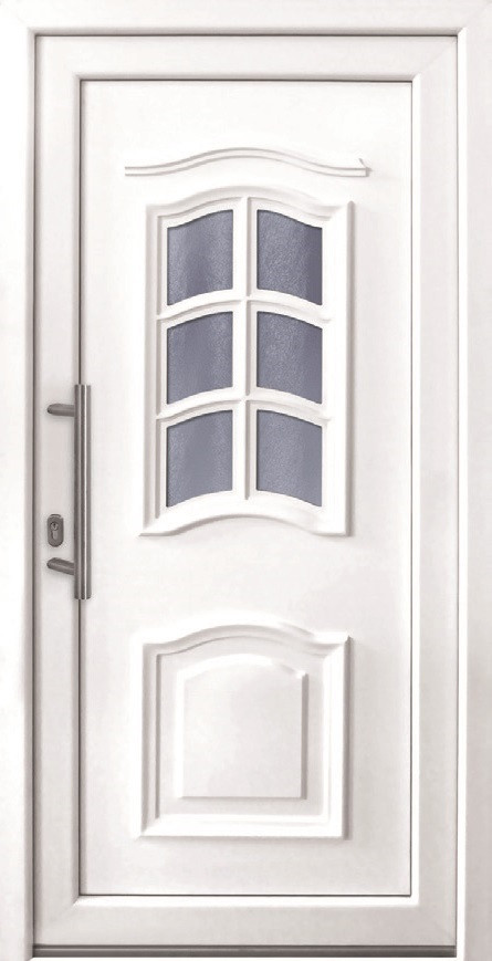 Panto Haustür Modell K003 DIN links weiß 110 x 210 cm