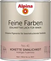 Alpina Feine Farben Lack No. 41 Kokette Sinnlichkeit  puderrosa edelmatt 750 ml