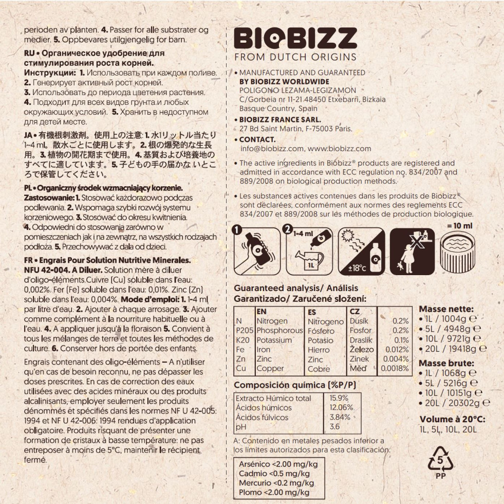 Bio Bloom Fertilizzante per Fioritura - Biobizz