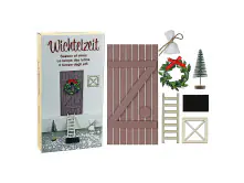 Bastelset Wichtelset weiß grau 7 tlg.