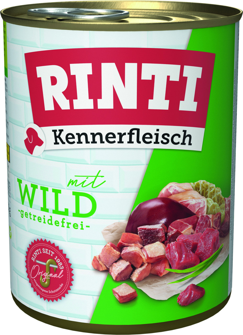 Rinti Kennerfleisch Adult Wild 800 g bei Kartonabnahme GLO629300107