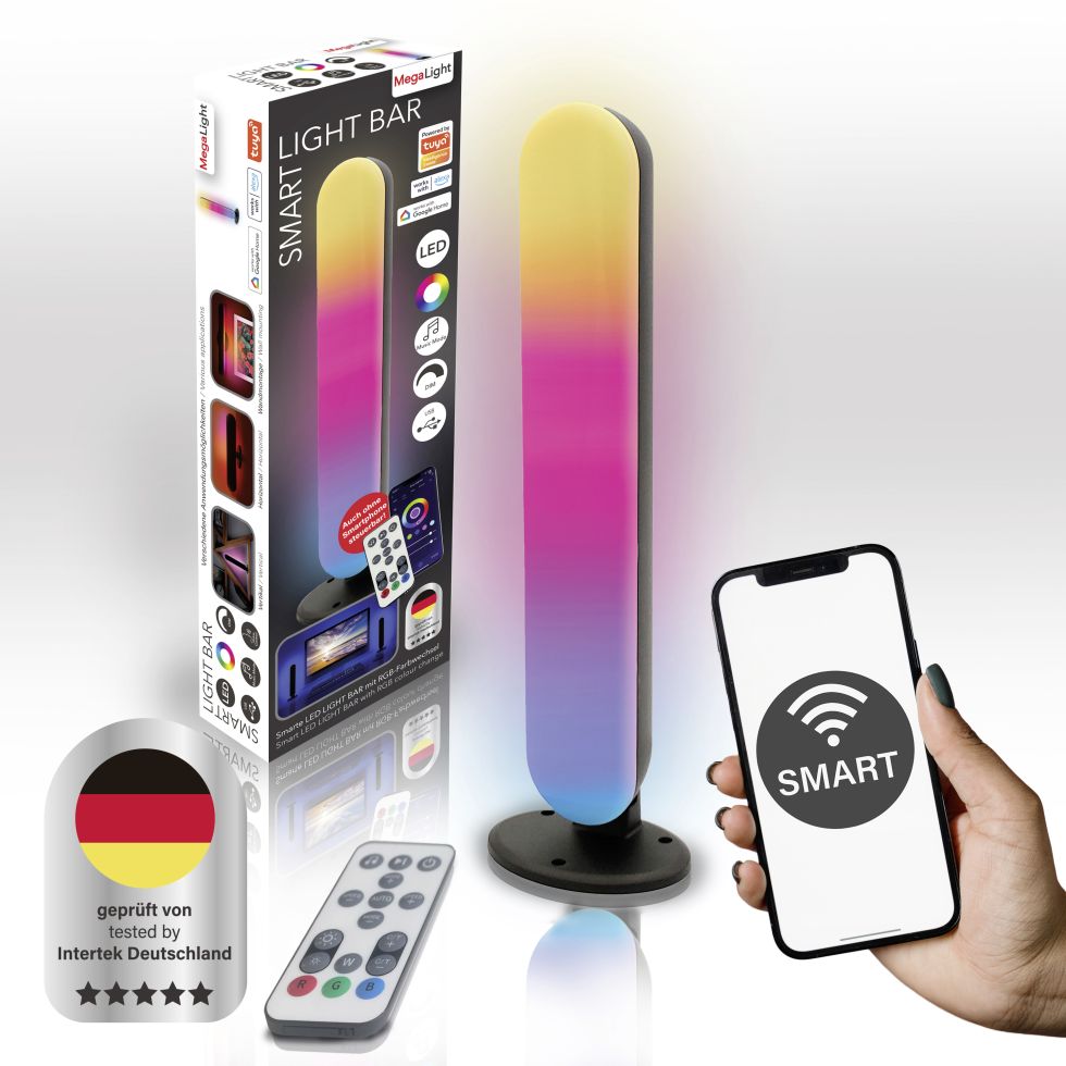 MegaLight Smart Light Bar Tuya 3,5W, RGBIC, BT 4.2, Tuya App, IP20 GLO773030371