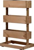 Dobar Vertikalbeet mit 3 Pflanzkästen Kiefer 49,5 x 30 x 78 cm
