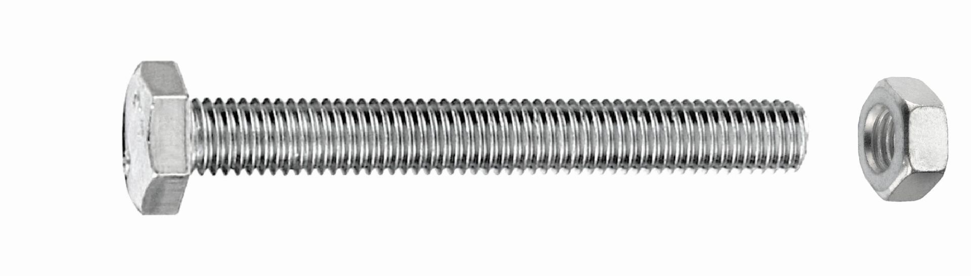 Connex Sechskantschrauben M8 x 50 mm - 15 Stück Edelstahl