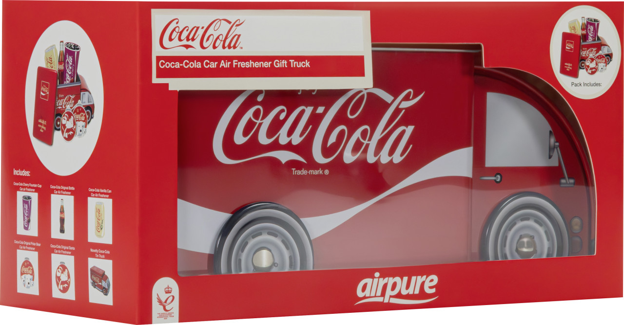 Airflair Lufterfrischer Coca Cola Truck Duft-Set mit 5 Lufterfrischern GFMac422e0b0