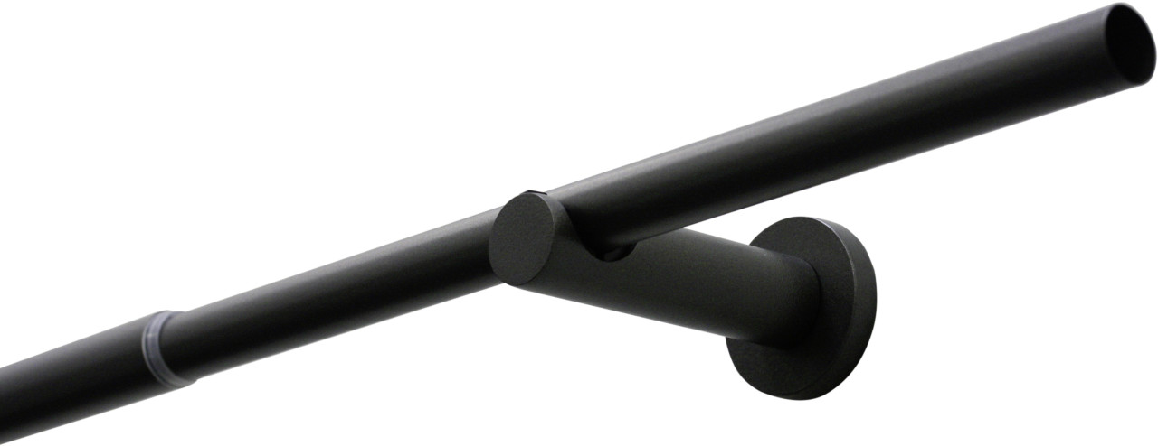 Gardinia Gardinenstangen-Set Sol Ø 16-19 mm schwarz 120-210 cm