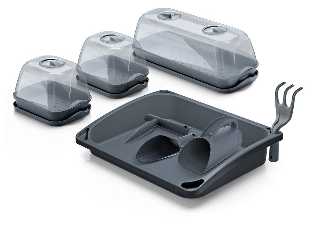 Prosperplast since 1993 Prosperplast Mini-Gewächshaus-Set Respana 57,6 x 46 x 19 cm GLO692504586